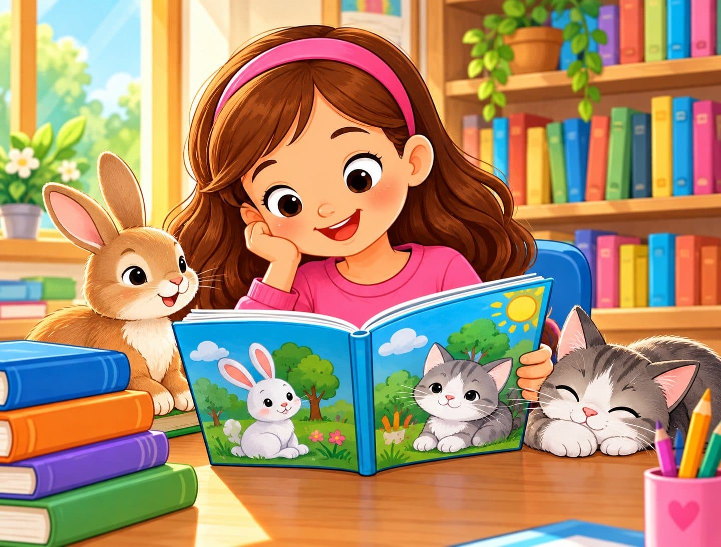 Kitap Kurdu hikâyesinin resmi